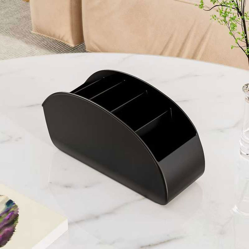 Desk Setup Organizer - マルチコンパートメントリモコン収納ボックス、多機能デスクトップオーガナイザー、テレビリモコン、文房具、メガネ、化粧品、小物収納に最適、省スペースベッドサイドテーブル収納ボックス、家庭やオフィス環境に汎用、創造的で実用的な家庭用収納ボックス