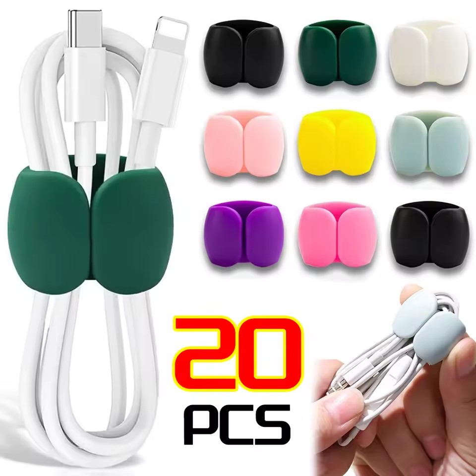 Headphone Hook Under - 10/5/1 個多機能ケーブルオーガナイザー USB ホルダーケーブル管理クリップコードキーパーヘッドフォンイヤホン電話充電器ワイヤークリップ