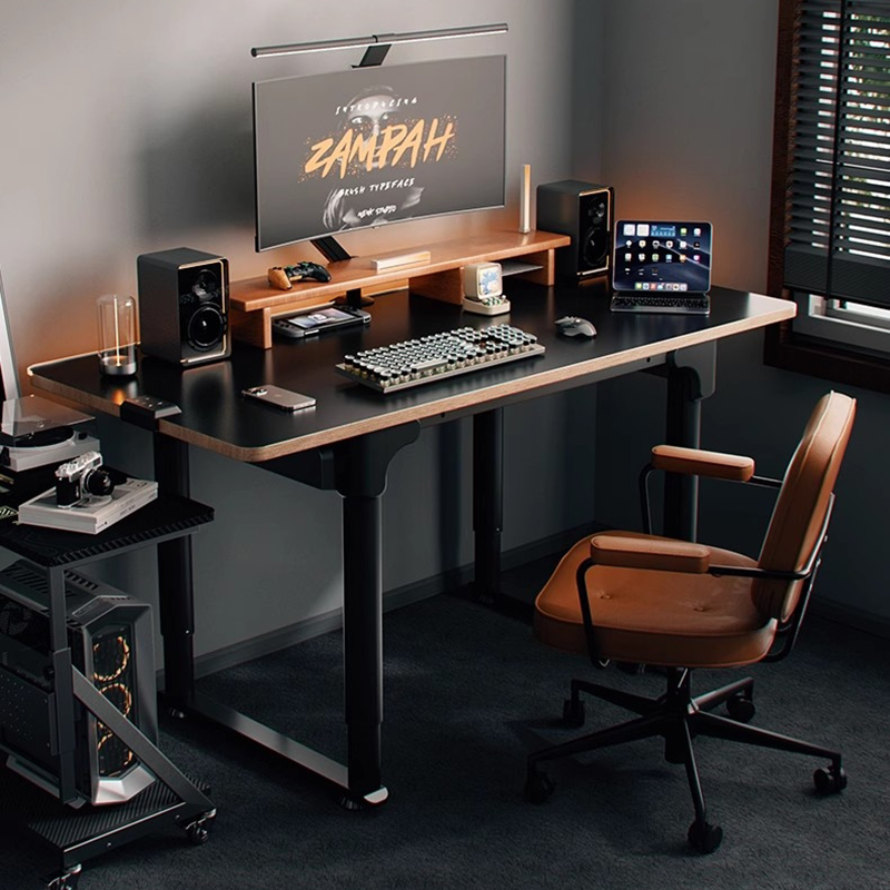 Desk Setup Oak - 折りたたみテーブル ゲーミングコンピューターテーブル デスク ルーム用 ラップトップテーブル ベッド