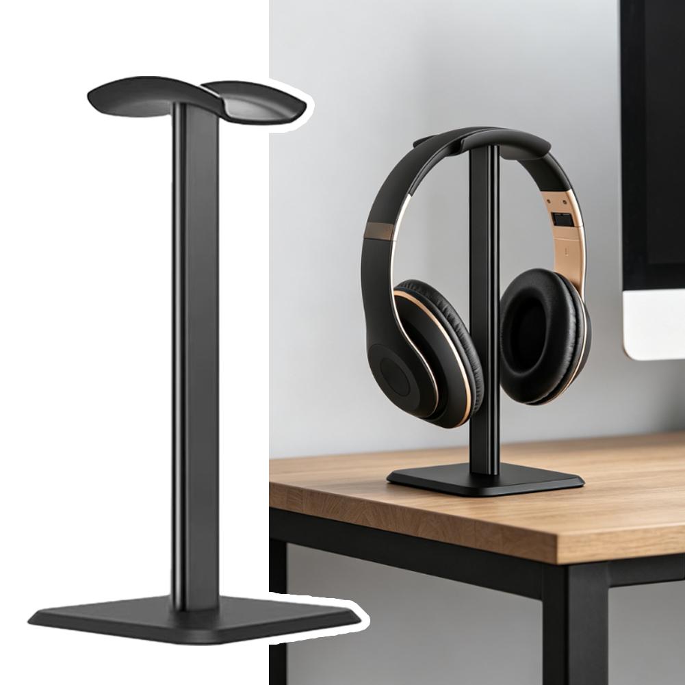 Headphone Hook Under - ユニバーサルモダンデスクトップヘッドフォンスタンドデスクトップヘッドセットホルダーアンチスリップディスプレイラックゲーム用ヘッドフォンイヤホン用