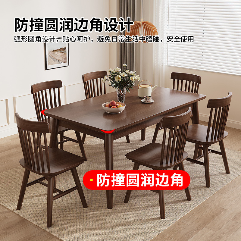 Desk Setup Oak - 無垢材のダイニングテーブルモダンな長方形のキッチンテーブルホームオフィスダイニングルーム小スペース複数のサイズミニマリストスタイル