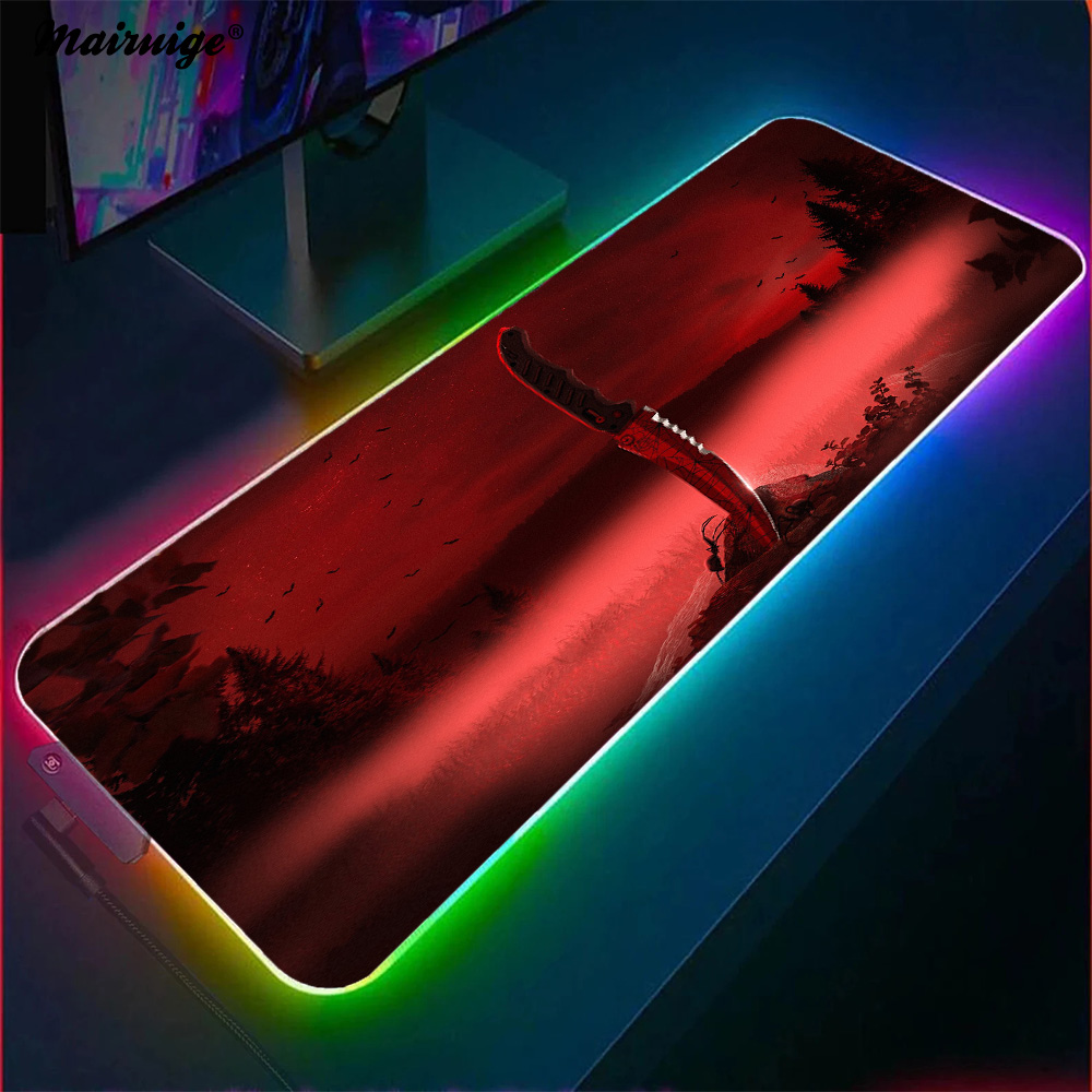 Desk Setup Gaming And Work - ムースマットラバーゲームデスクパッドセット、ゲーマー装飾、マウスパッド、作業台マット、ナイフ、オフィスアクセサリー、900x400、xl