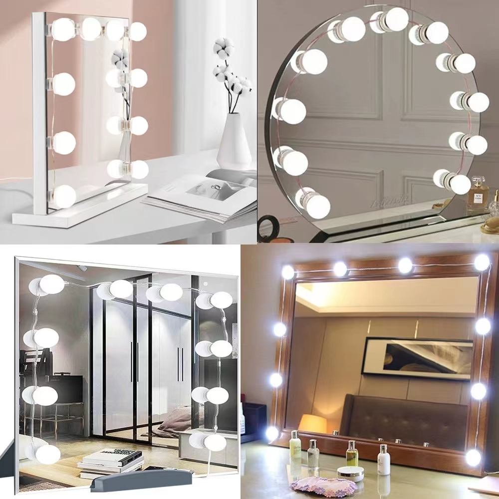Led Desk Light Usb - LEDライトペーストミラー化粧電球、化粧鏡バニティLED 5v 2A電球、LEDランプUSB化粧品照明テーブル、10個