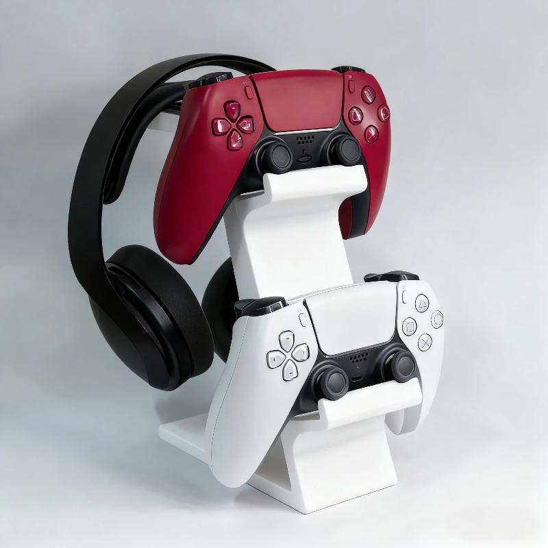 Headphone Hook Under - ● 3-in-1 コントローラースタンド デスク用 ヘッドセットホルダー付き ゲームオーガナイザー