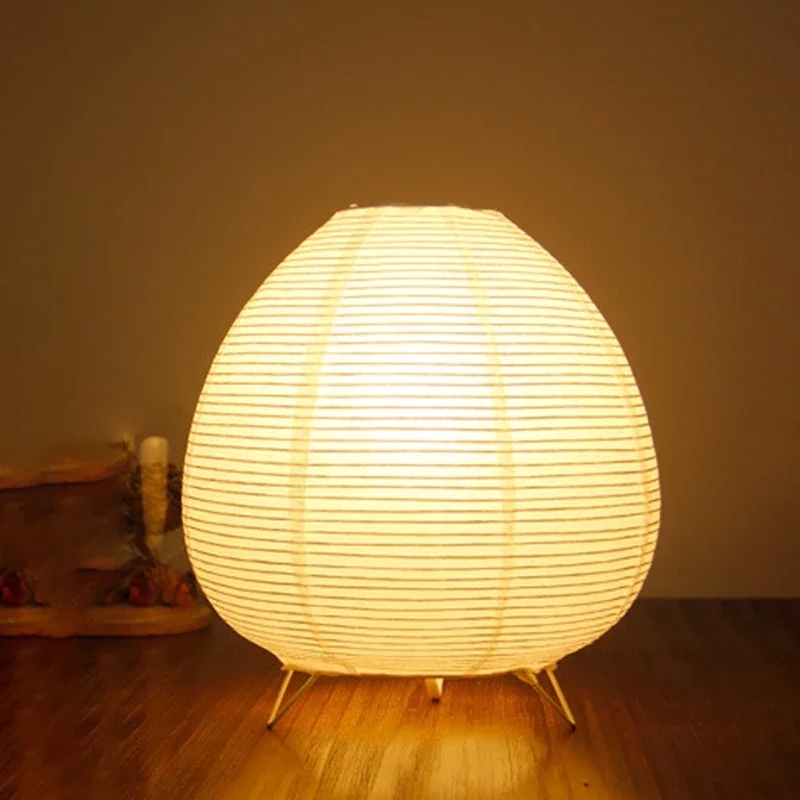 Desk Setup White - 日本のライスペーパーランタン Led テーブルランプリビングルームベッドルームベッドサイド研究ホテルホームステイアートクリエイティブ装飾三脚フロアランプ