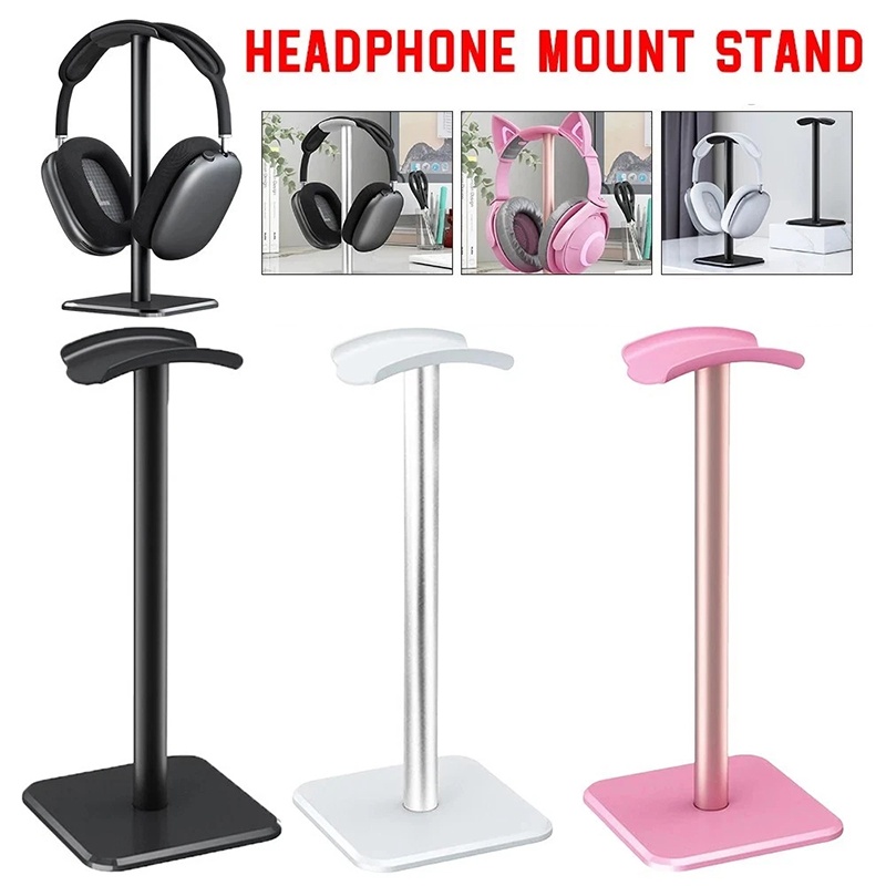 Headphone Hook Under - 1 個ユニバーサルプラスチックヘッドフォンホルダーゲーミングヘッドセットスタンドデスクトップオーガナイザーヘッドヘッドセットディスプレイラックイヤホンハンガーブラケット