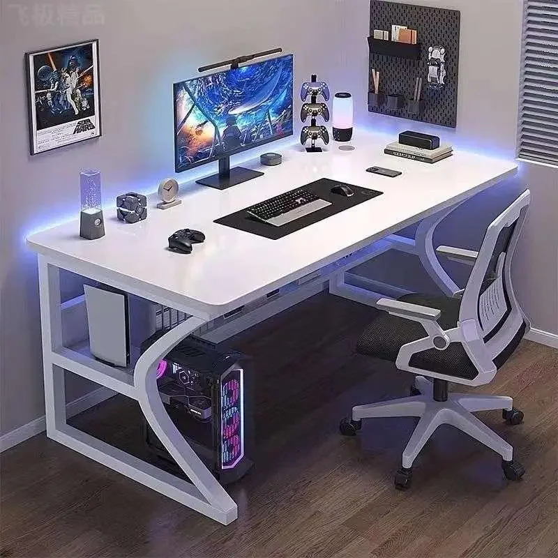 Q ミニマリストコンソールコンピューターデスク 高品質セット - Desk Setup White のレビューと価格