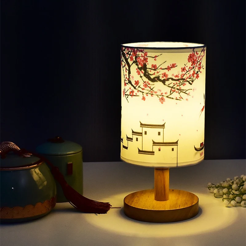 LED テーブルランプ装飾梅の花デスク調光可能な EU プラ - Desk Setup Wallpaper のレビューと価格