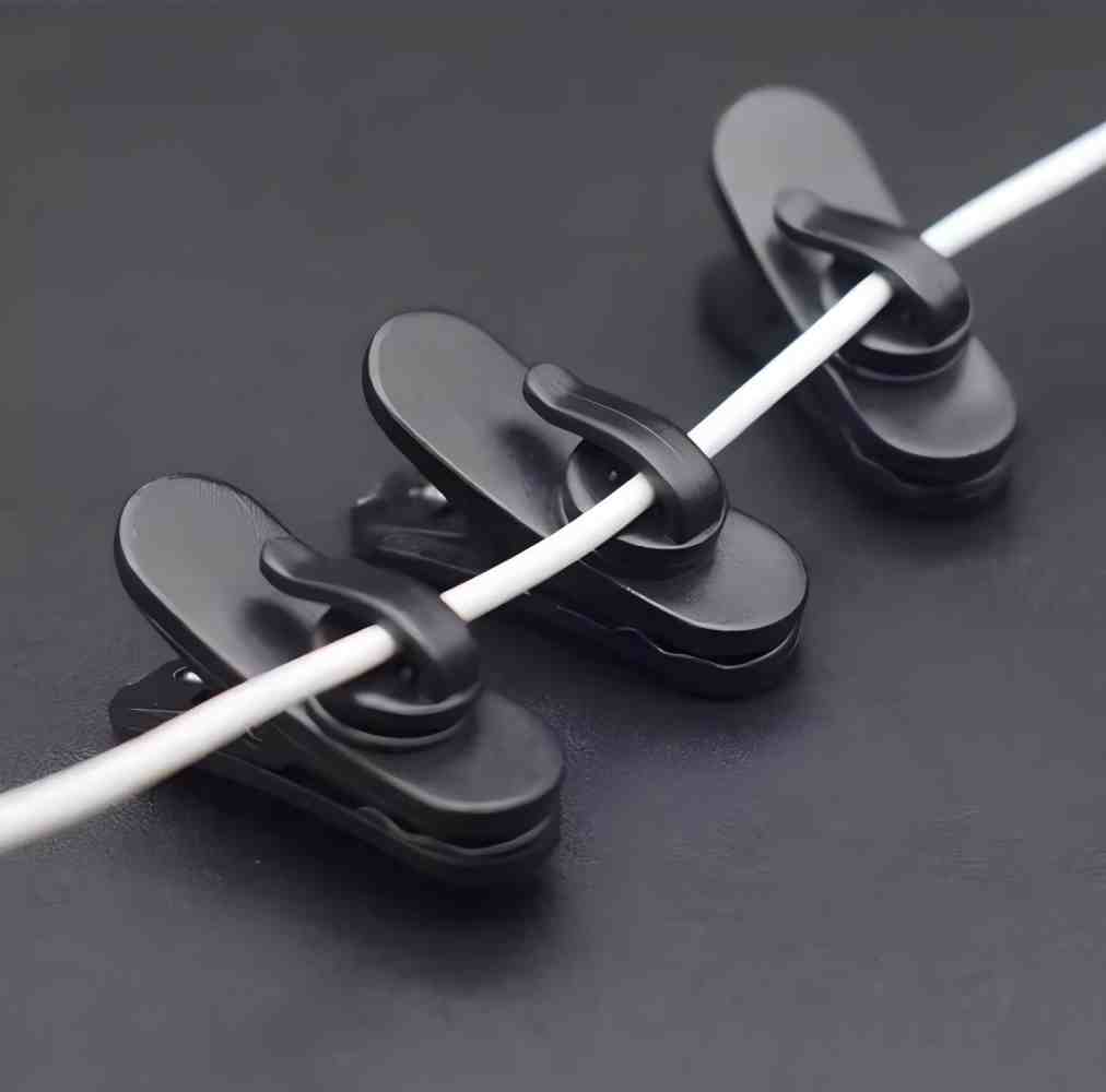 回転式イヤホンケーブルクリップ 10個 - 高密度で耐久性の - Headphone Hook Under のレビューと価格