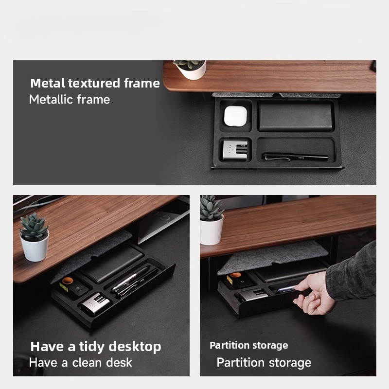 モニタースタンドライザー収納引き出しオフィスデスクオーガナイ - Desk Setup Organizer のレビューと価格