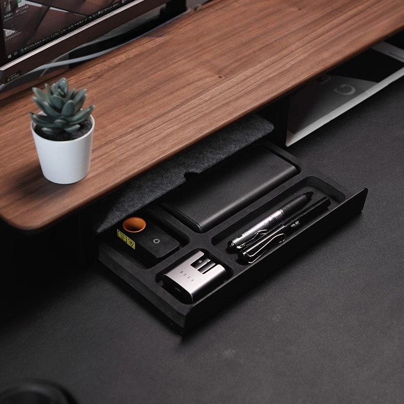 モニタースタンドライザー収納引き出しオフィスデスクオーガナイ - Desk Setup Organizer のレビューと価格