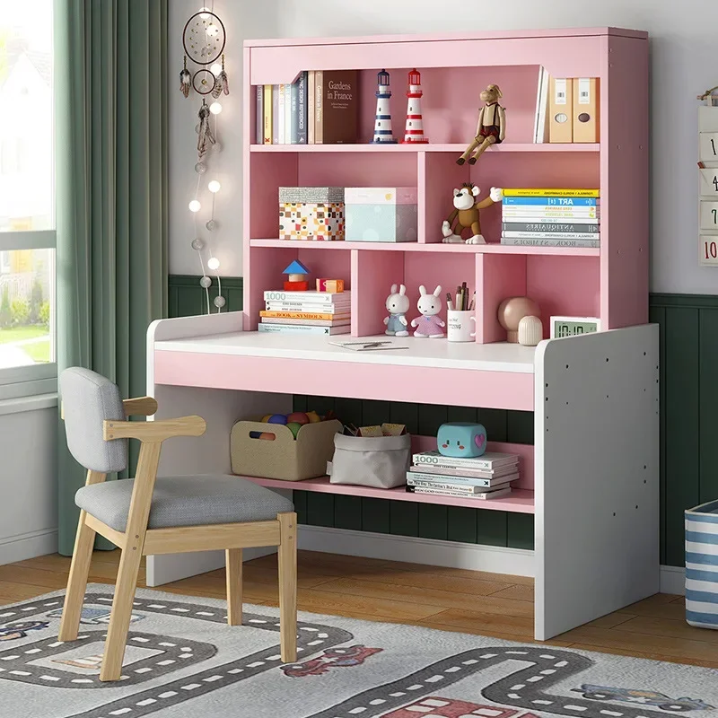 子供用学習机 パソコンデスク ピンクの幼児用デスク 学生用収 - Desk Setup Oak のレビューと価格