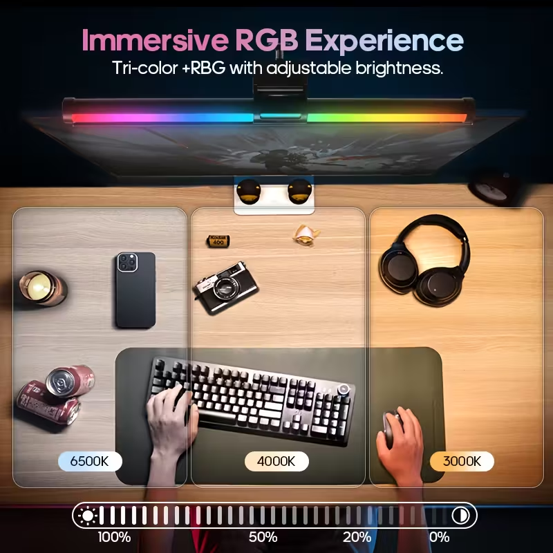 モニター画面吊り下げ照明バー コンピューターゲームライト R - Led Desk Light Usb のレビューと価格