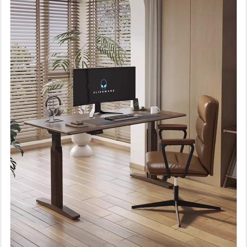 電動昇降式デスクテーブル、朝食ベッドテーブル、ゲーム用モーシ - Desk Setup Oak のレビューと価格