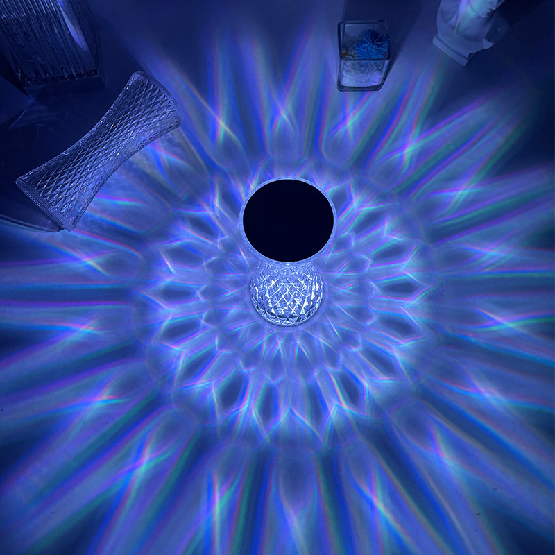 クリスタルベッドサイドテーブルランプクリスマスアクリル装飾ナ - Led Desk Light Usb のレビューと価格