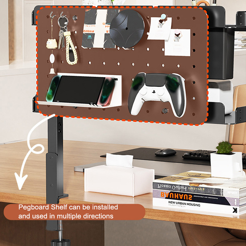 クランプ式14インチデスク上・下2段棚ユニット、テーブルアク - Desk Setup Organizer のレビューと価格