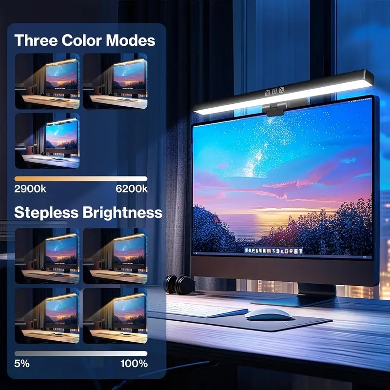 Led コンピュータモニターライトバーデスク照明スクリーン  - Led Desk Light Usb のレビューと価格