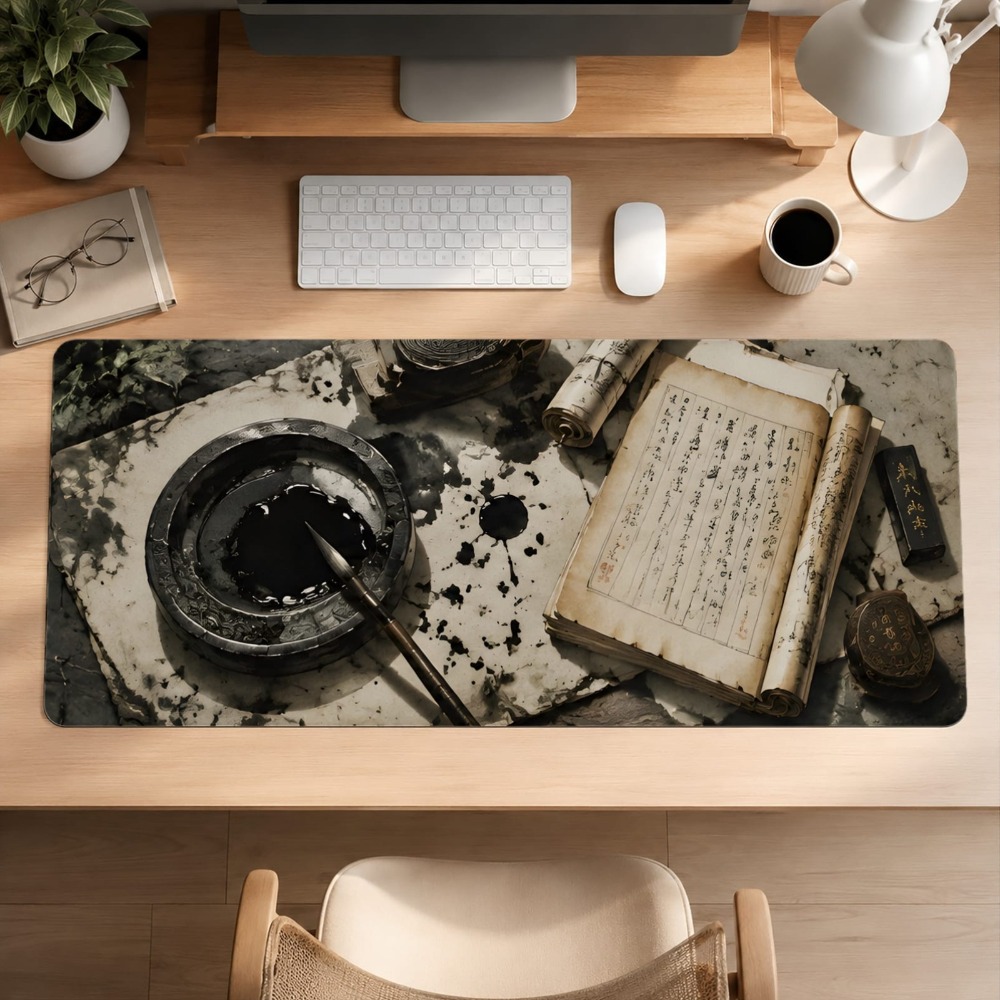 レトロな中国書道、滑り止めベース、ゲームセットアップアクセサ - Desk Setup Simple のレビューと価格