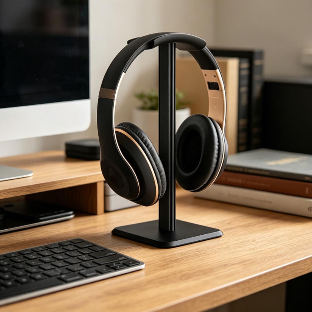 ユニバーサルモダンデスクトップヘッドフォンスタンドデスクトッ - Headphone Hook Under のレビューと価格