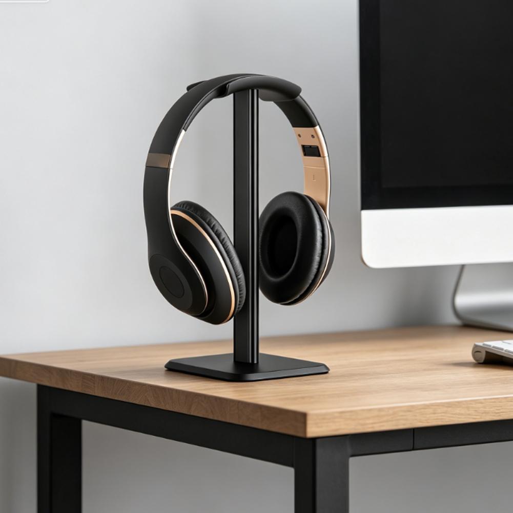 ユニバーサルモダンデスクトップヘッドフォンスタンドデスクトッ - Headphone Hook Under のレビューと価格