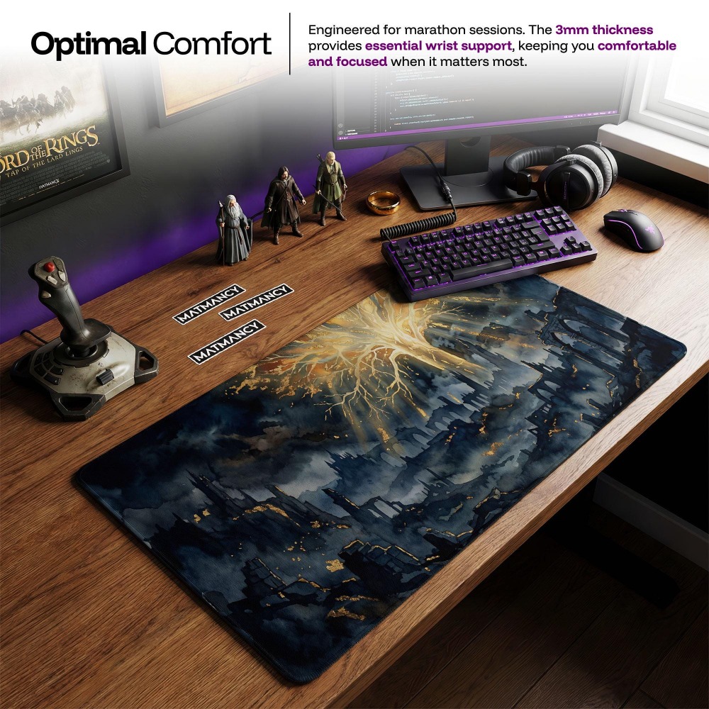 デスクマット、ダークファンタジーマウスパッド、ソウルズボーン - Desk Setup Simple のレビューと価格