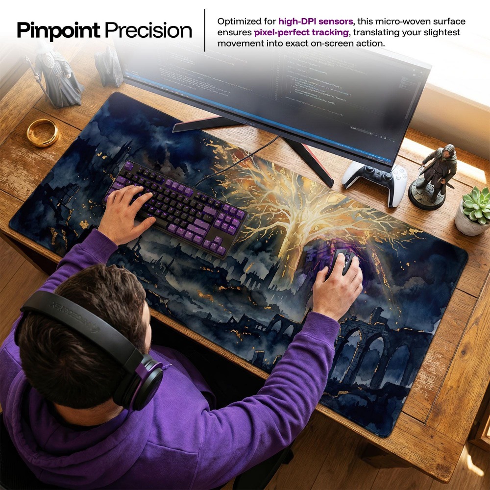 デスクマット、ダークファンタジーマウスパッド、ソウルズボーン - Desk Setup Simple のレビューと価格