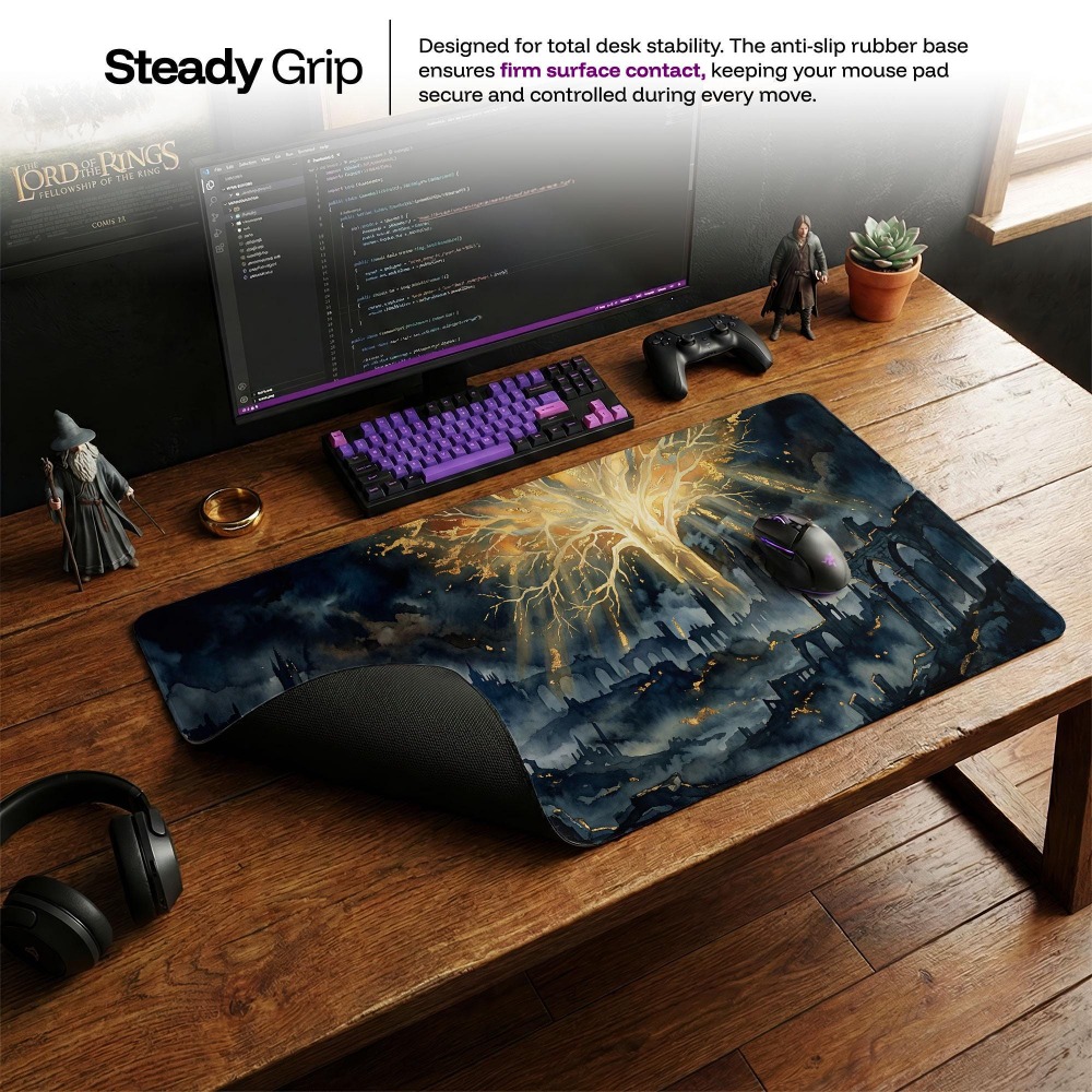 デスクマット、ダークファンタジーマウスパッド、ソウルズボーン - Desk Setup Simple のレビューと価格