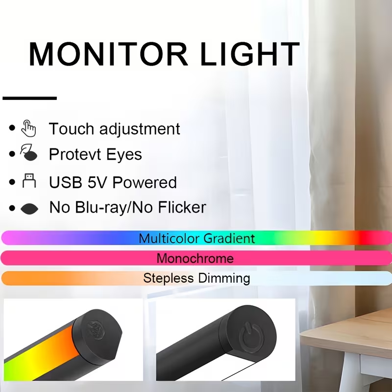 5V USB LEDスクリーン吊り下げライト、デスク用アイプ - Led Desk Light Usb のレビューと価格