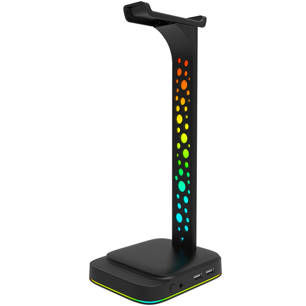 イヤホンスタンド ヘッドセットスタンド RGB オーバーイヤ - Desk Setup Headphone Stand のレビューと価格