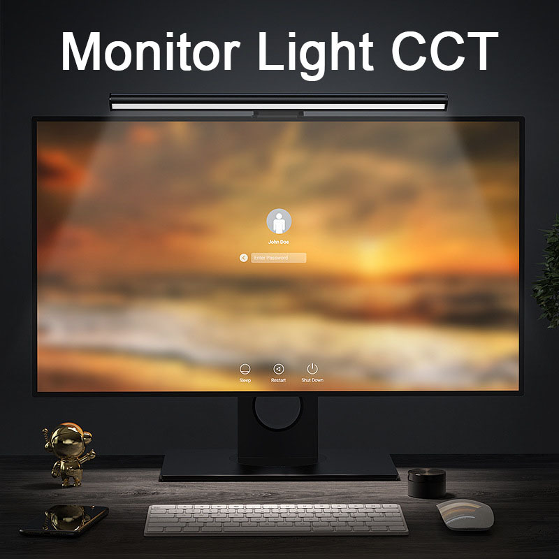 LEDモニター吊り下げデスクライト – 無段階調光で目に優し - Desk Setup Gaming And Work のレビューと価格