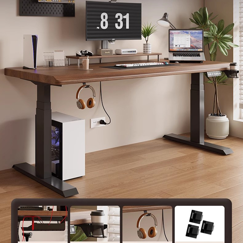 高さ調節可能なデスク、オフィスデスク、PCゲームテーブル、コ - Desk Setup Oak のレビューと価格
