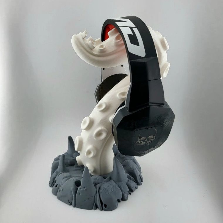 クトゥルフ オクトパス テンタクル ヘッドホンスタンド 3D - Desk Setup Headphone Stand のレビューと価格