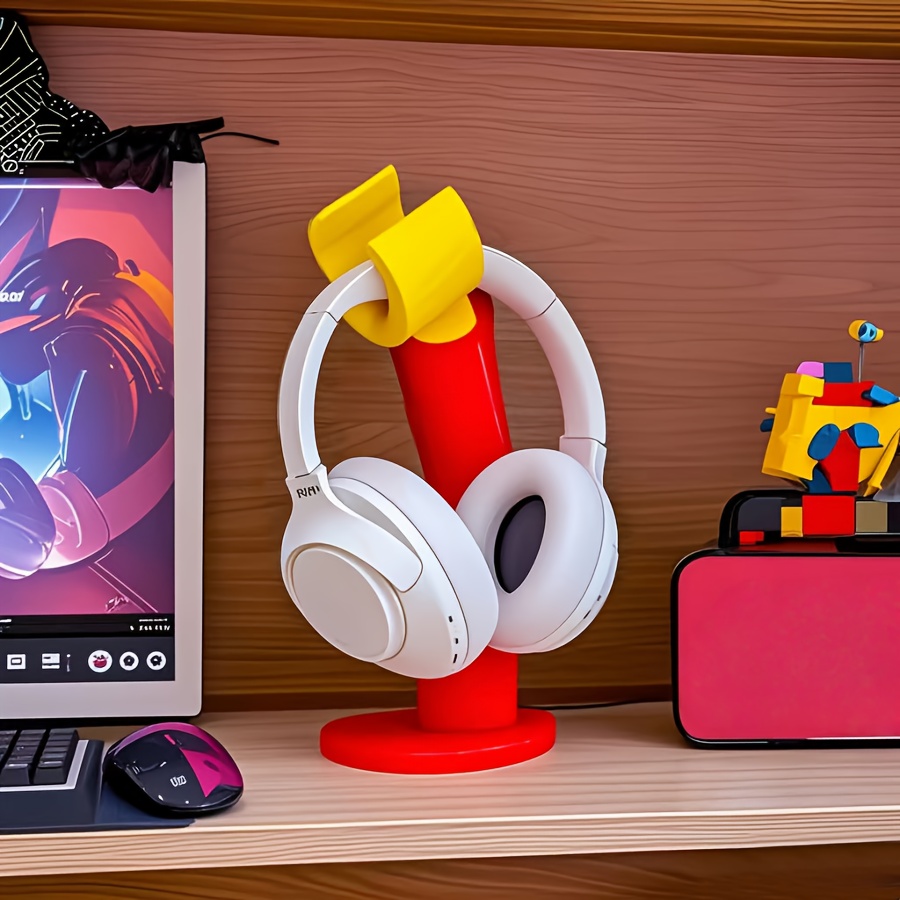 クリエイティブなヘッドフォンスタンド＆デスクシェルフ – ゲ - Desk Setup Headphone Stand のレビューと価格