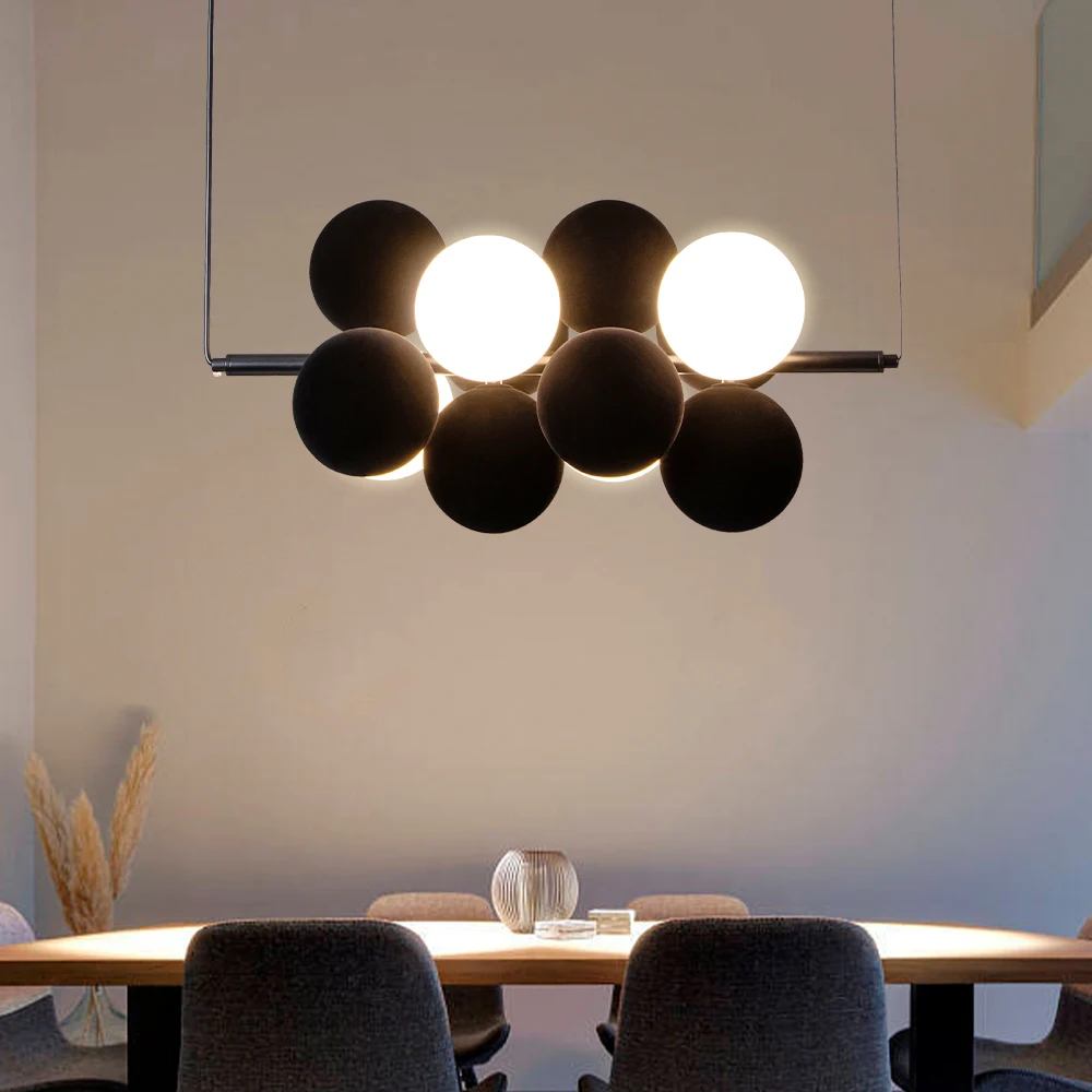 ポストモダンアート LED シャンデリアバブルテーブルベッド - Desk Setup White のレビューと価格