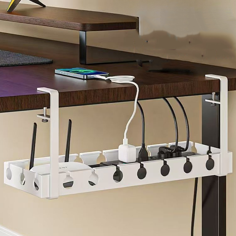 テーブル下ケーブルオーガナイザーパンチングなしソケットルータ - Desk Setup Organizer のレビューと価格