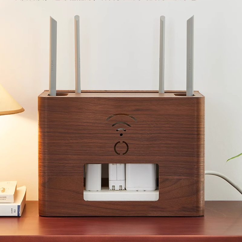 高級 WiFi ルーター収納ボックスデスクトッププラグソケッ - Cable Box Organizer のレビューと価格