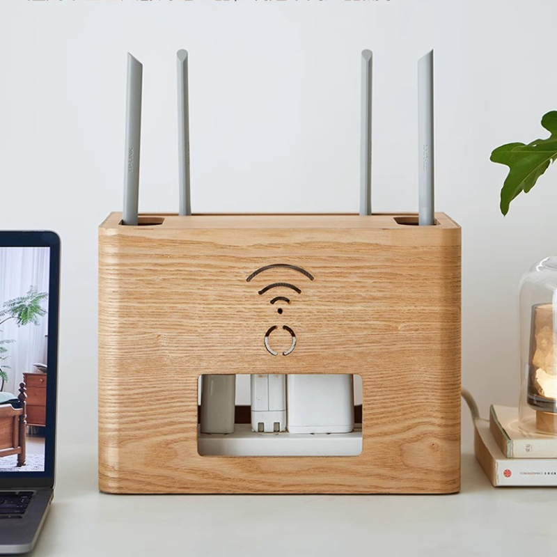 高級 WiFi ルーター収納ボックスデスクトッププラグソケッ - Cable Box Organizer のレビューと価格