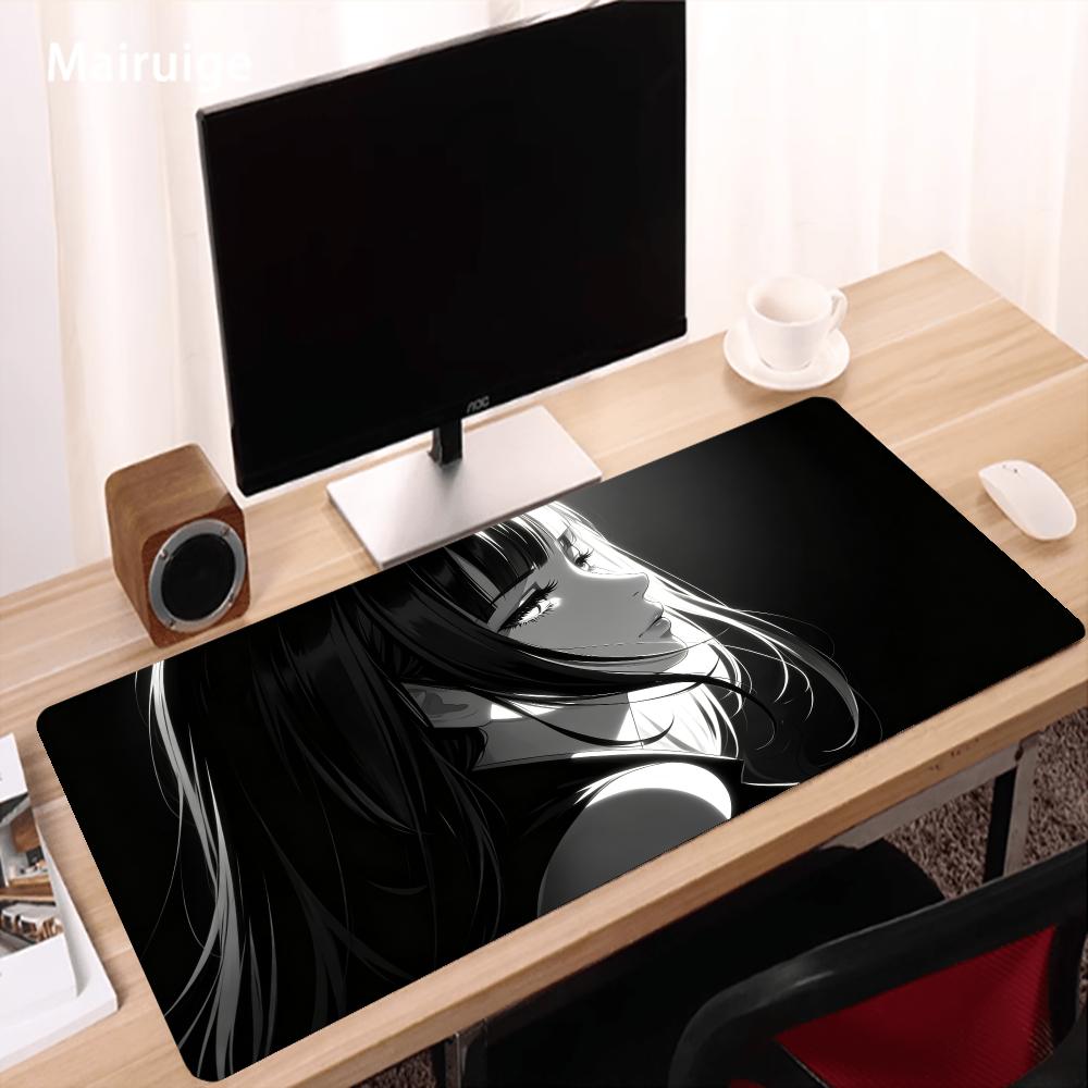 ダークアニメガールマウスパッドデスクアクセサリーデスクマット - Desk Setup Gaming And Work のレビューと価格
