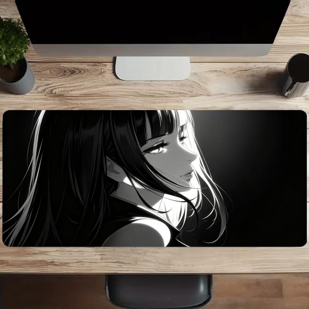 ダークアニメガールマウスパッドデスクアクセサリーデスクマット - Desk Setup Gaming And Work のレビューと価格