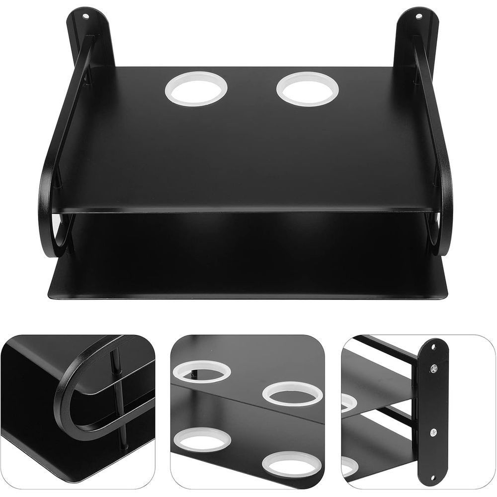 ブラックメタルダブルワイヤールーター収納ボックス/テレビセッ - Cable Box Organizer のレビューと価格