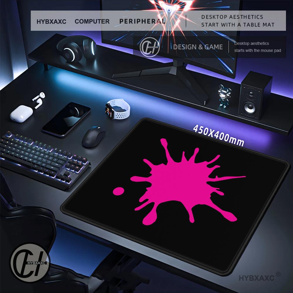 HYBXAXC ピンクスプラッシュインクアート小型マウスパッ - Desk Setup Gaming And Work のレビューと価格