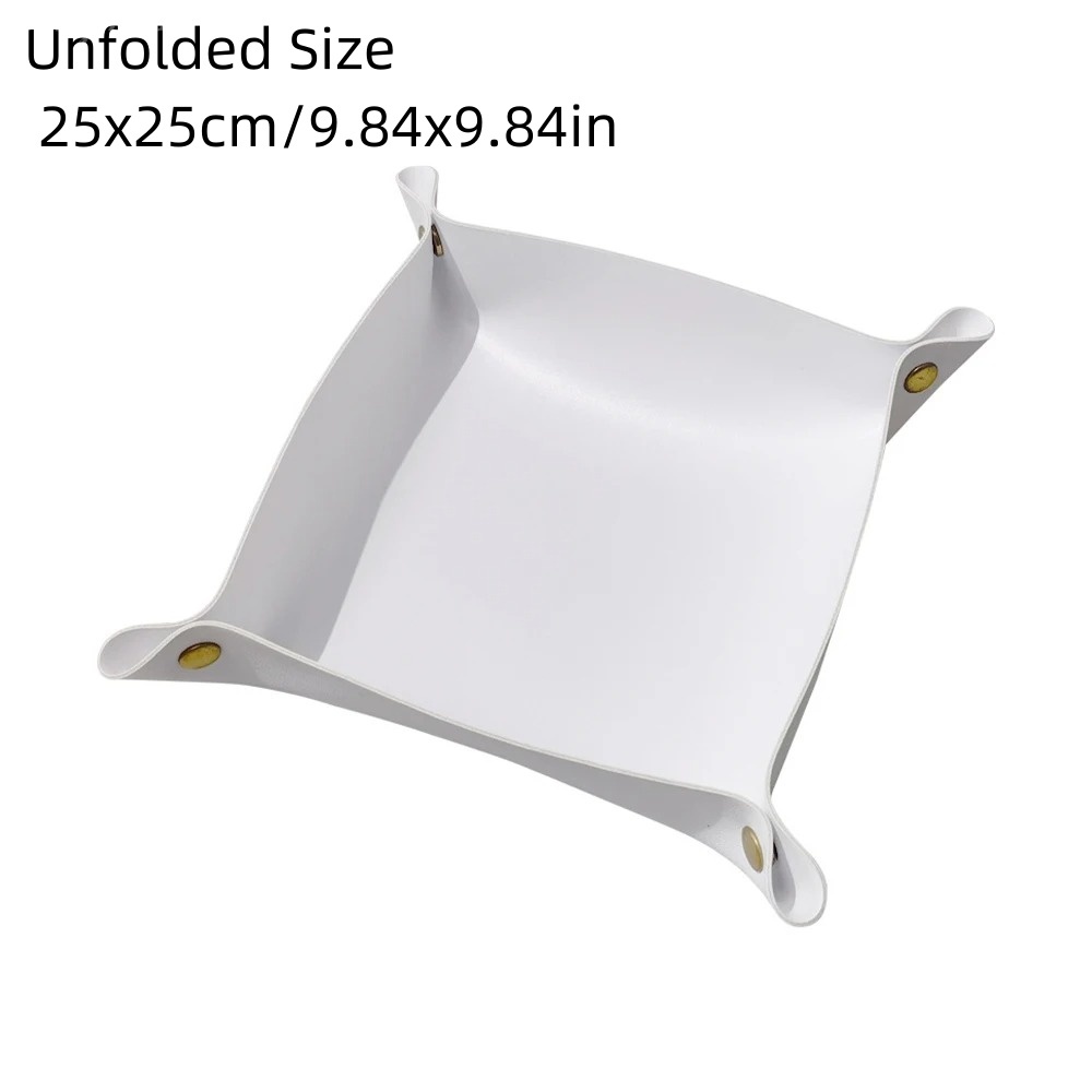 1PC 25X25CM レザートレイ折りたたみテーブル収納ボ - Desk Setup Organizer のレビューと価格