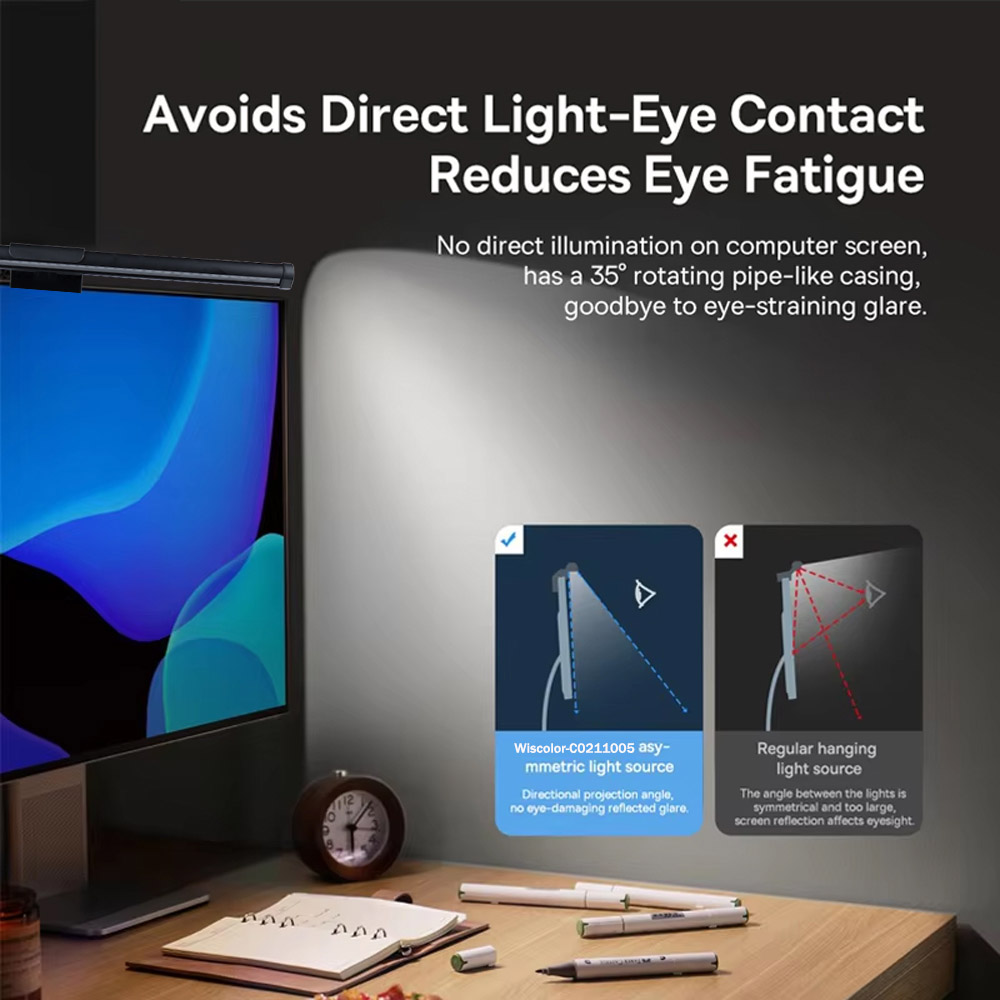 Wiscolor LED スクリーンモニターハンギングライト - Led Desk Light Usb のレビューと価格