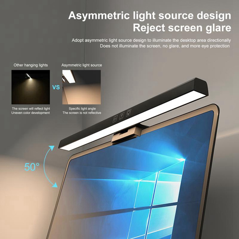 モニターライトバー、LEDデスクランプ、調光可能なコンピュー - Led Desk Light Usb のレビューと価格