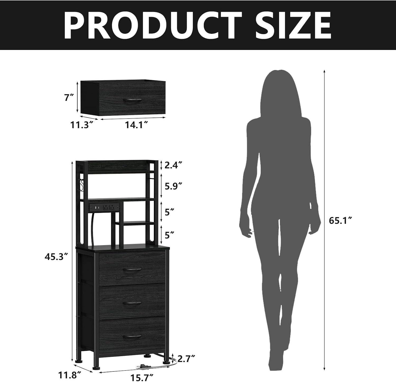 ナイトスタンド 2 個セット、背の高いナイトスタンド、寝室/ - Desk Setup Oak のレビューと価格