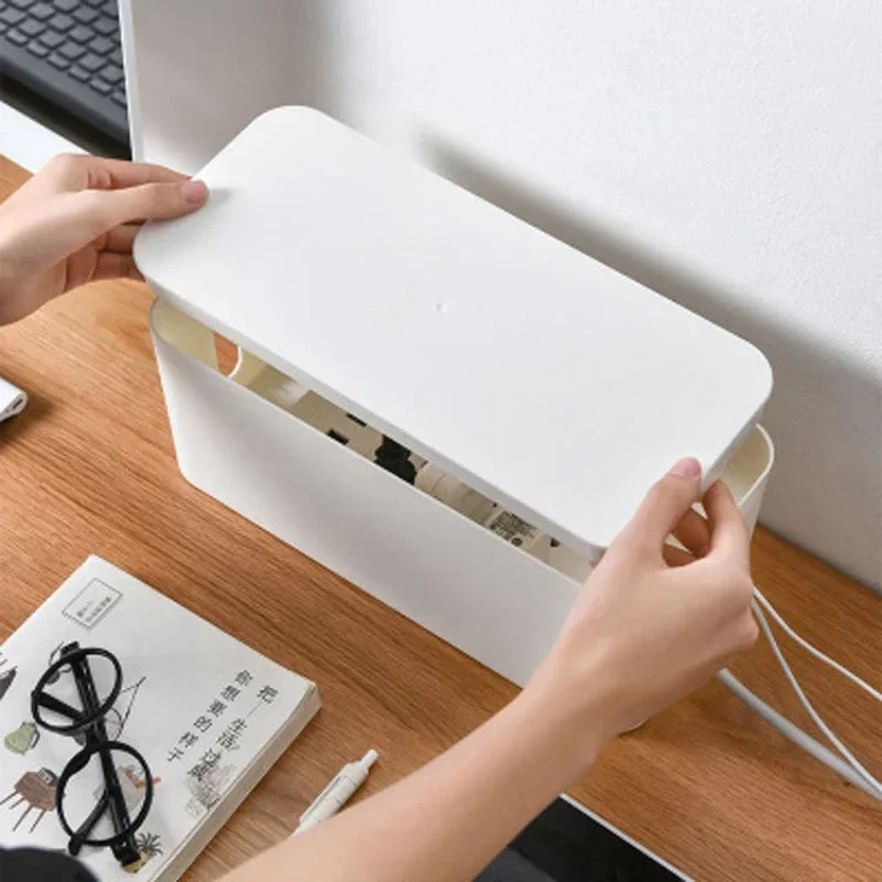 ケーブル収納ボックス デスクトップ電源タップ収納ボックス 防 - Cable Box Organizer のレビューと価格