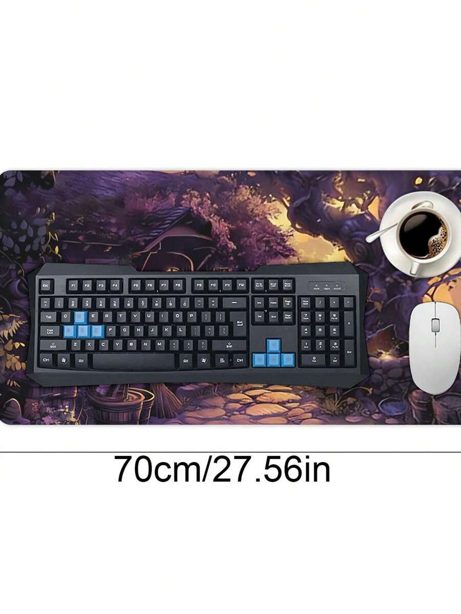 ファンタジーコテージデザインの大型ゲーミングマウスパッド、滑 - Desk Setup Gaming And Work のレビューと価格