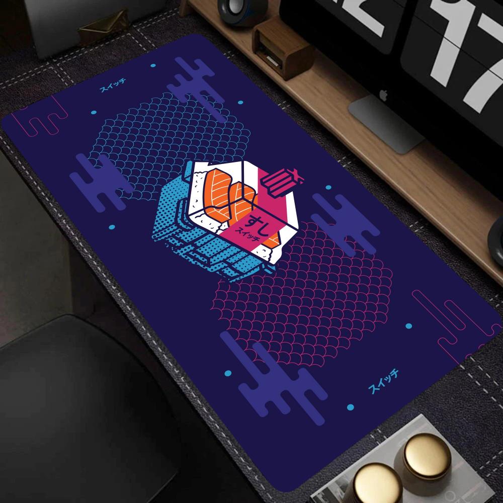 テックアブストラクトパターン大型マウスパッド、滑り止めデスク - Desk Setup Gaming And Work のレビューと価格