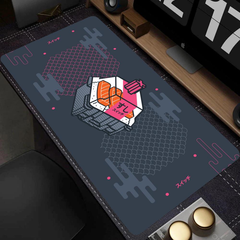 テックアブストラクトパターン大型マウスパッド、滑り止めデスク - Desk Setup Gaming And Work のレビューと価格