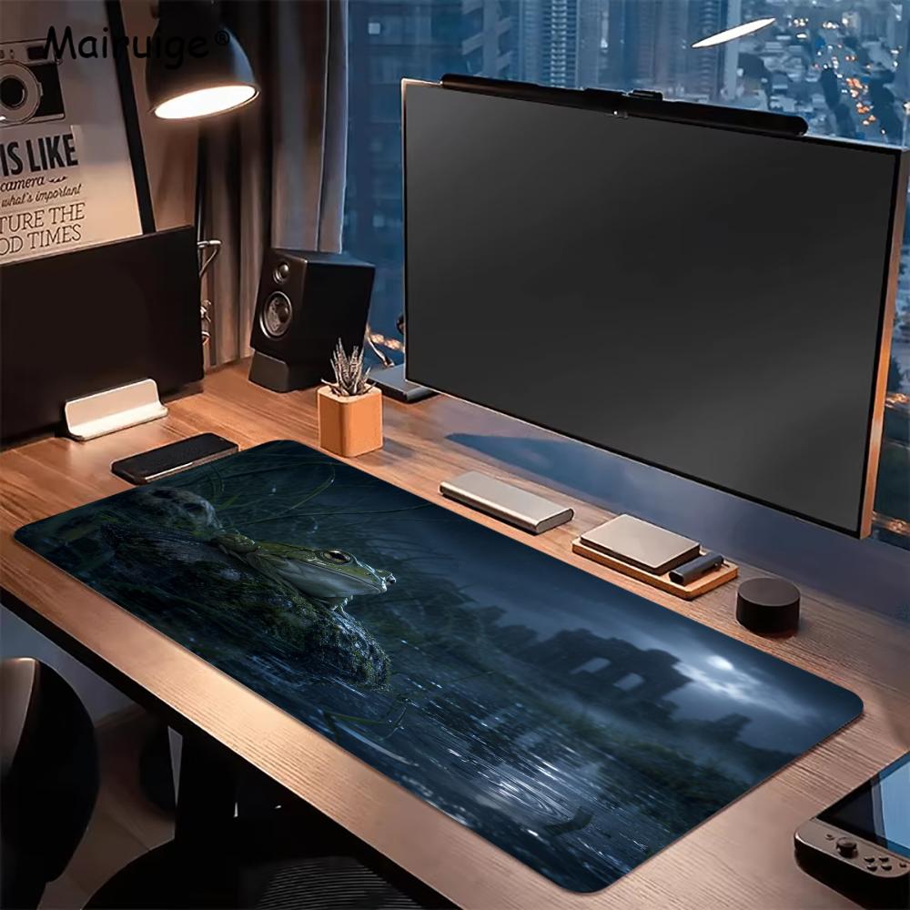 魔法のカエルマウスパッドデスクアクセサリーデスクマットゲーミ - Desk Setup Gaming And Work のレビューと価格